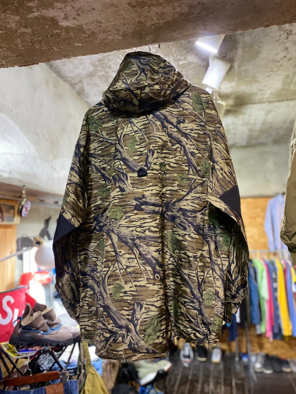 E.D.P 낙엽 카모 프린팅 윈드브레이커 XL  상품이미지9