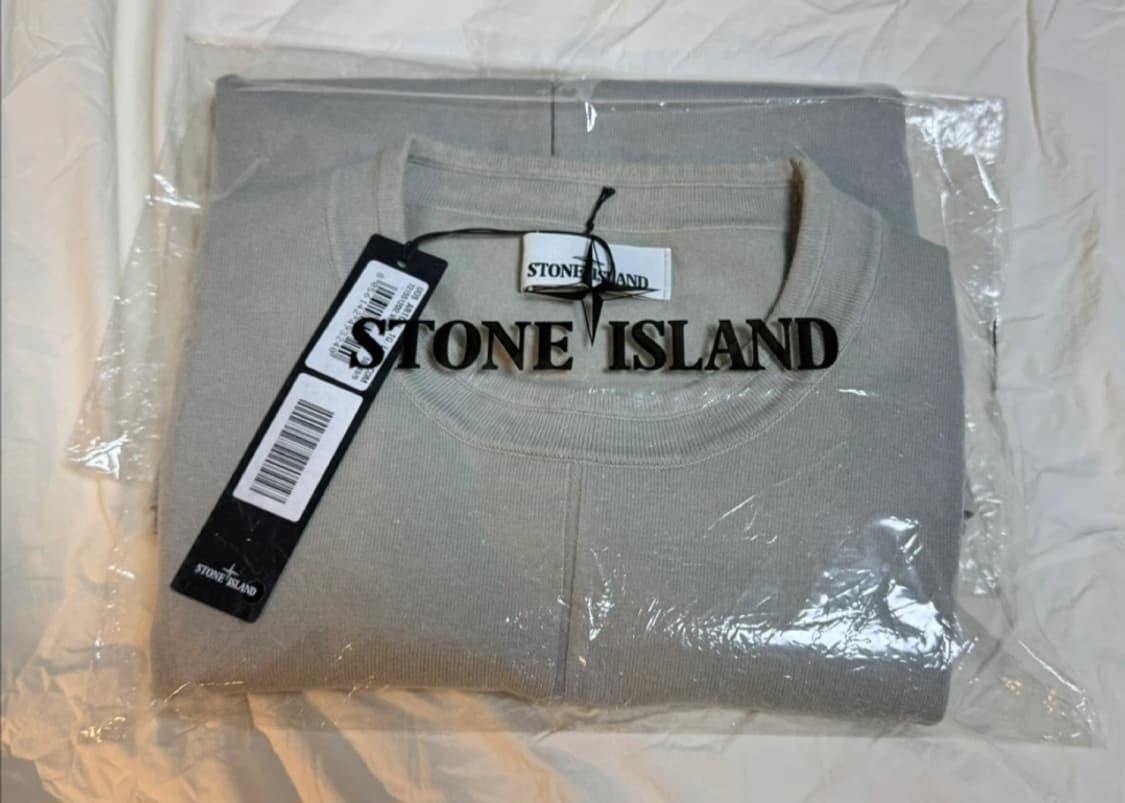 [풀구성,새상품급] 스톤아일랜드 베이지 니트 상품이미지3