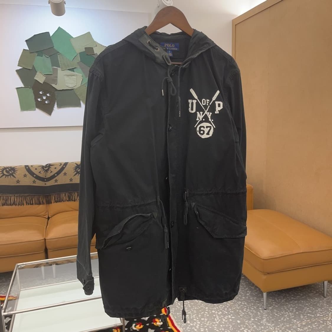 폴로 랄프로렌 모리걸 빈티지 백프린팅 야상 S C06457 상품이미지3