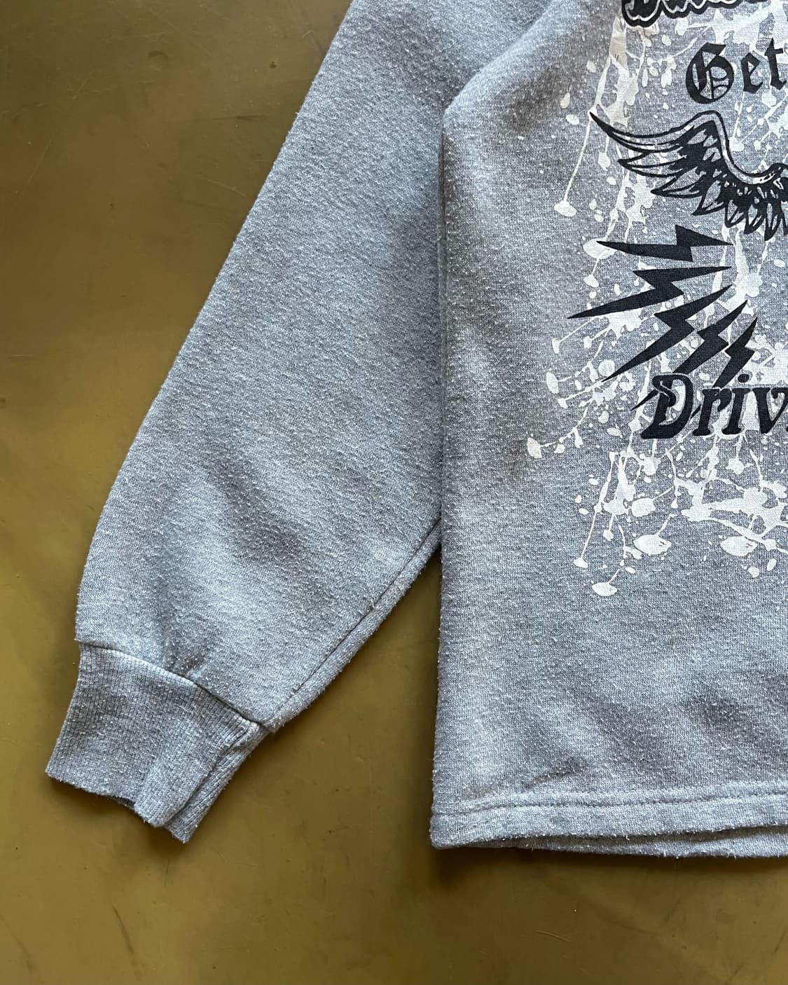 90s Jpn Skull Cubic Lettering Sweatshirt 상품이미지7