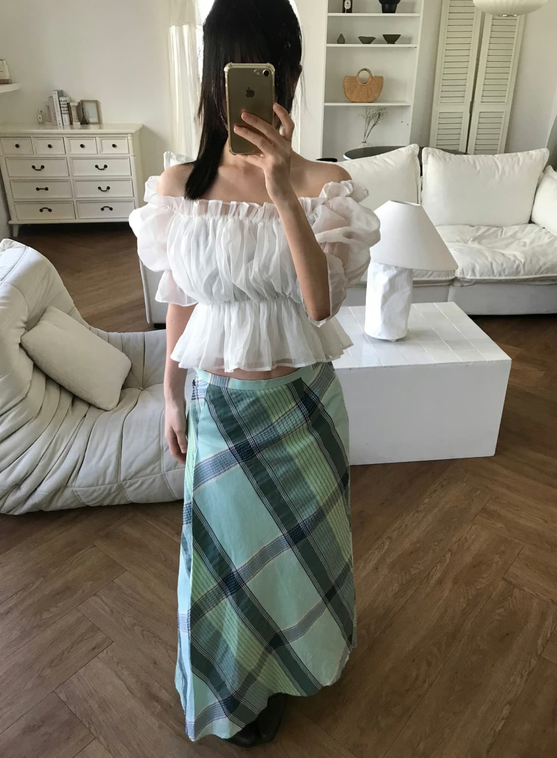 vintage pattern skirt 상품이미지5