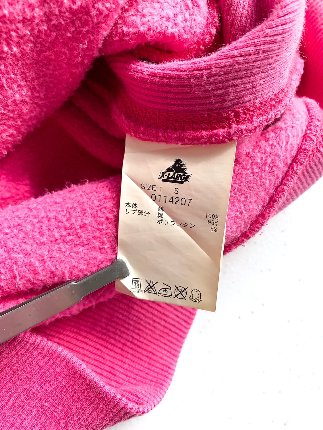 100 엑스라지 핑크 빈티지 후드티  상품이미지7