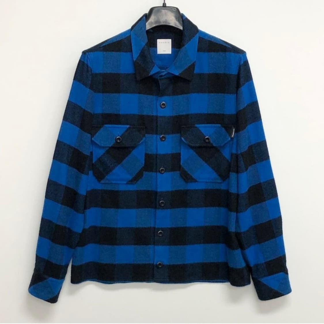 산드로옴므 체크 셔츠자켓/남성L 상품이미지1