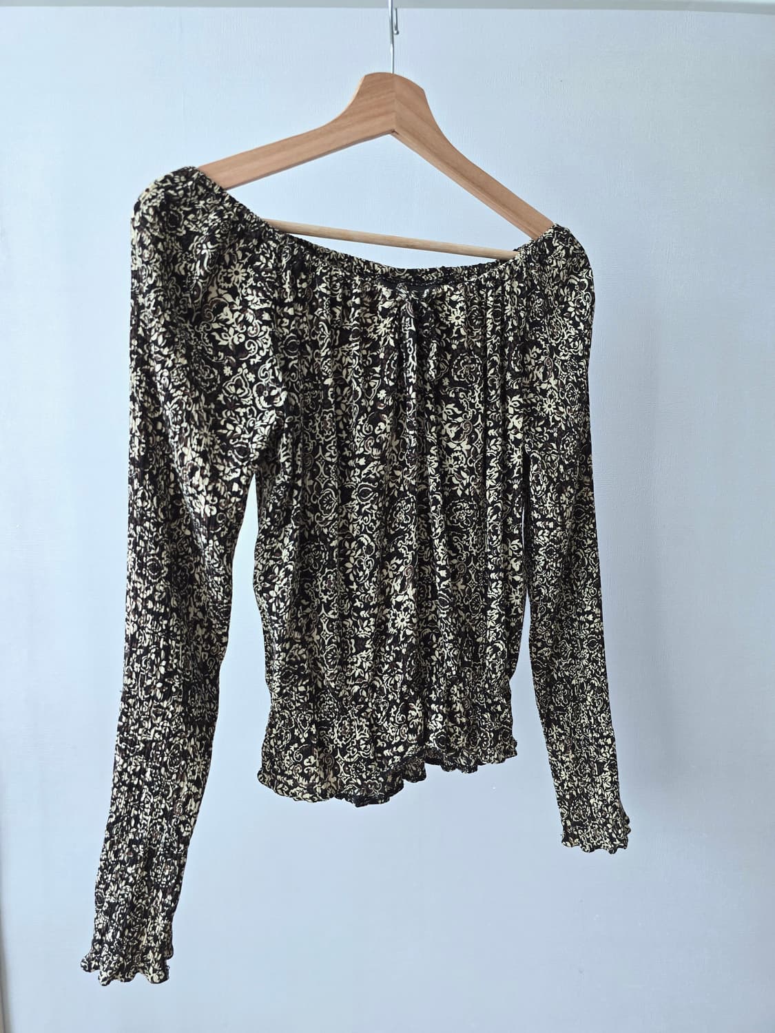 vintage H&M Hennes 플로럴 블라우스 (38) 상품이미지3
