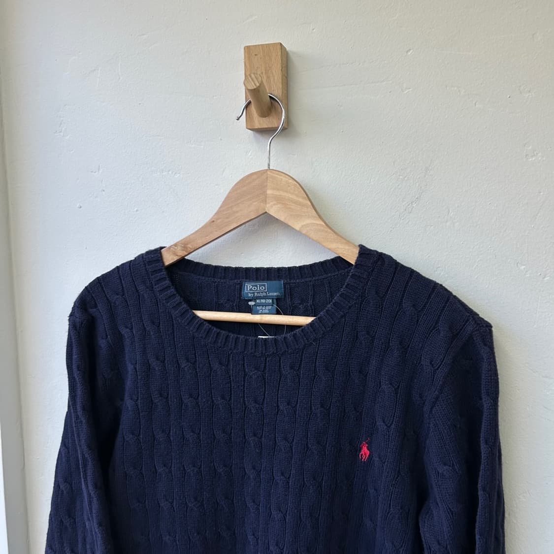 16077 - 폴로 랄프로렌 네이비 케이블 니트 상품이미지1