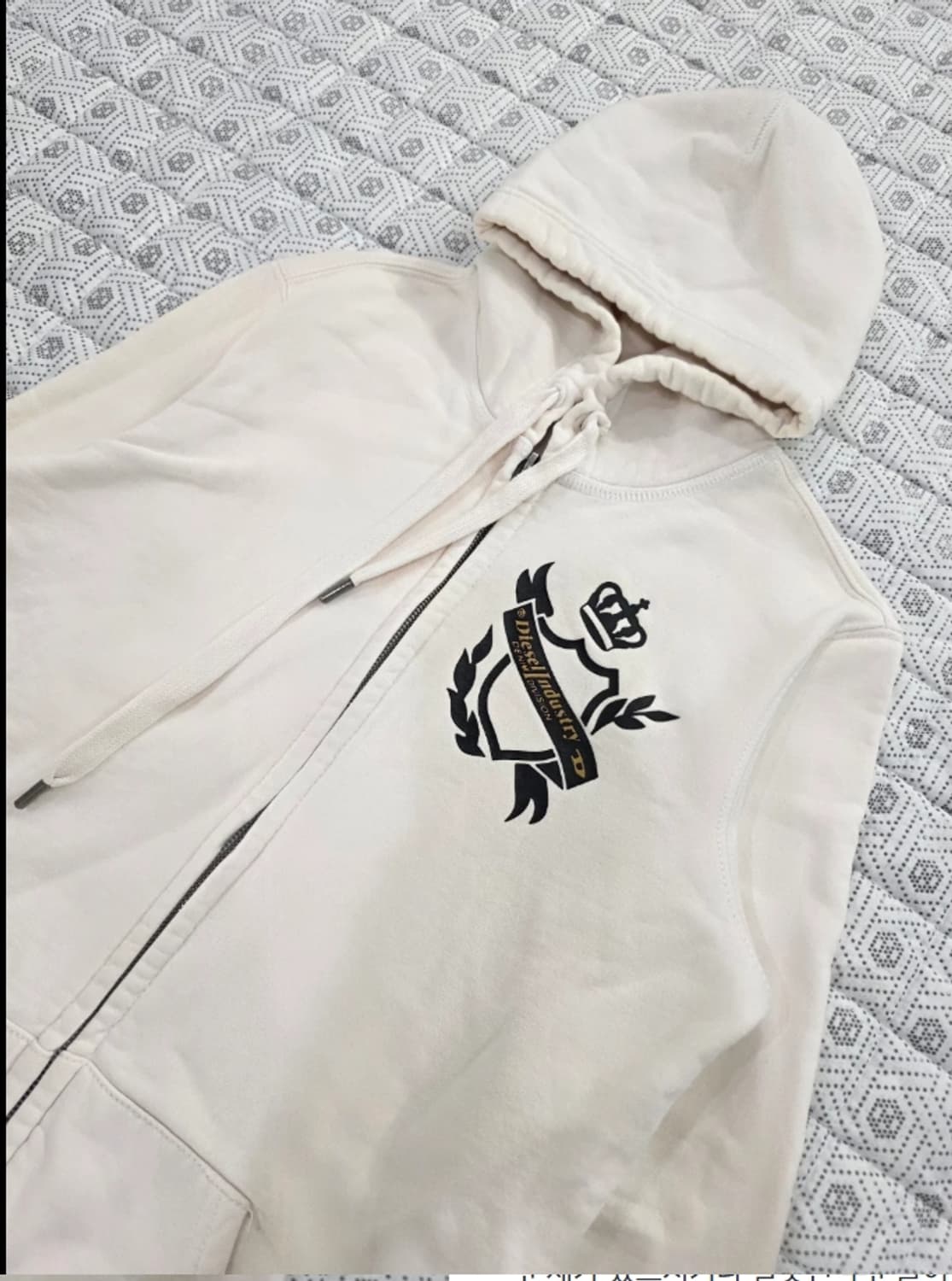 Diesel 디젤 아이보리 후드집업 95 상품이미지3