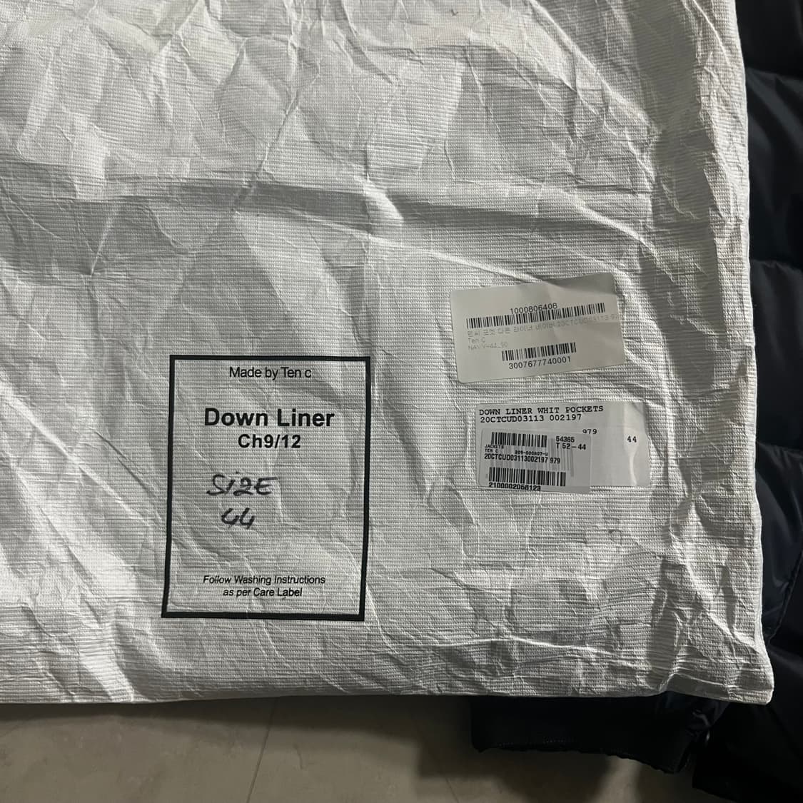 새상품)텐씨 TenC 리버시블 다운 라이너 포켓 자켓 네이비 상품이미지5