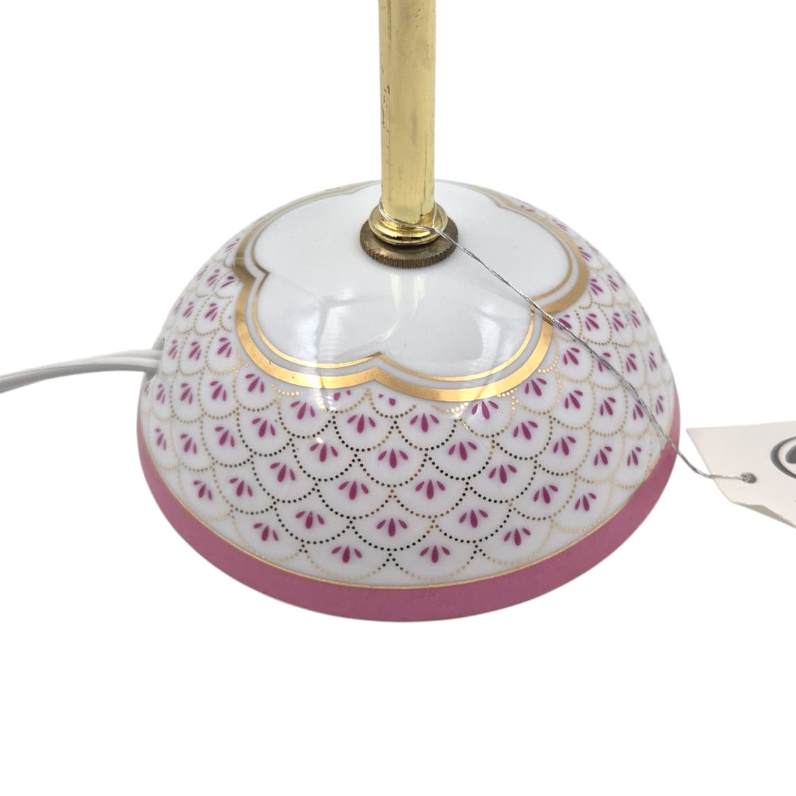 90s 키시마 백자 핑크 플로랄 테이블&램프 세트 상품이미지4