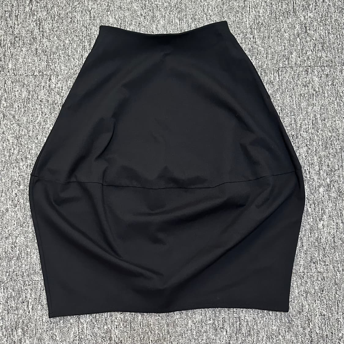 Cos 코스 라운드 코튼 미디 스커트 치마 블랙 상품이미지3