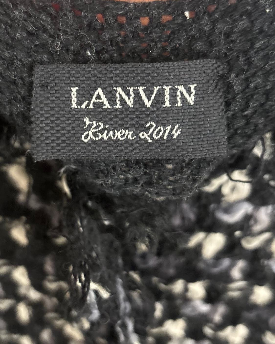 랑방 블랙 트위드 스웨터 코트 자켓 상품이미지7