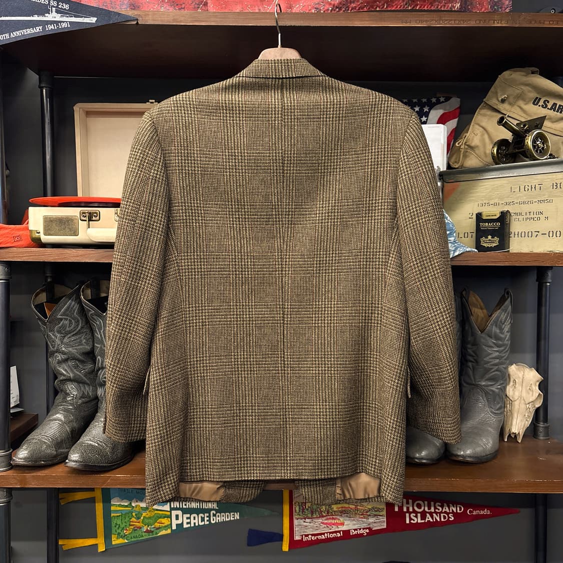 90s 폴로 랄프로렌 클렌체크 테일러링 울 블레이저 자켓 N1226 상품이미지2