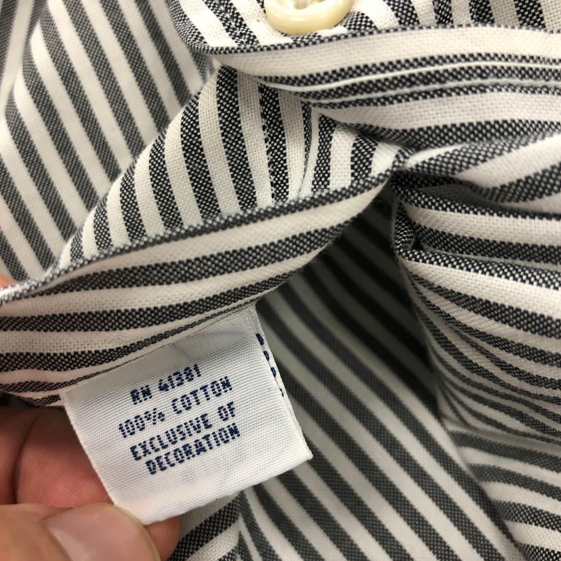 폴로 랄프로렌 상위라인 스트라이프셔츠 32/33 그레이 상품이미지6