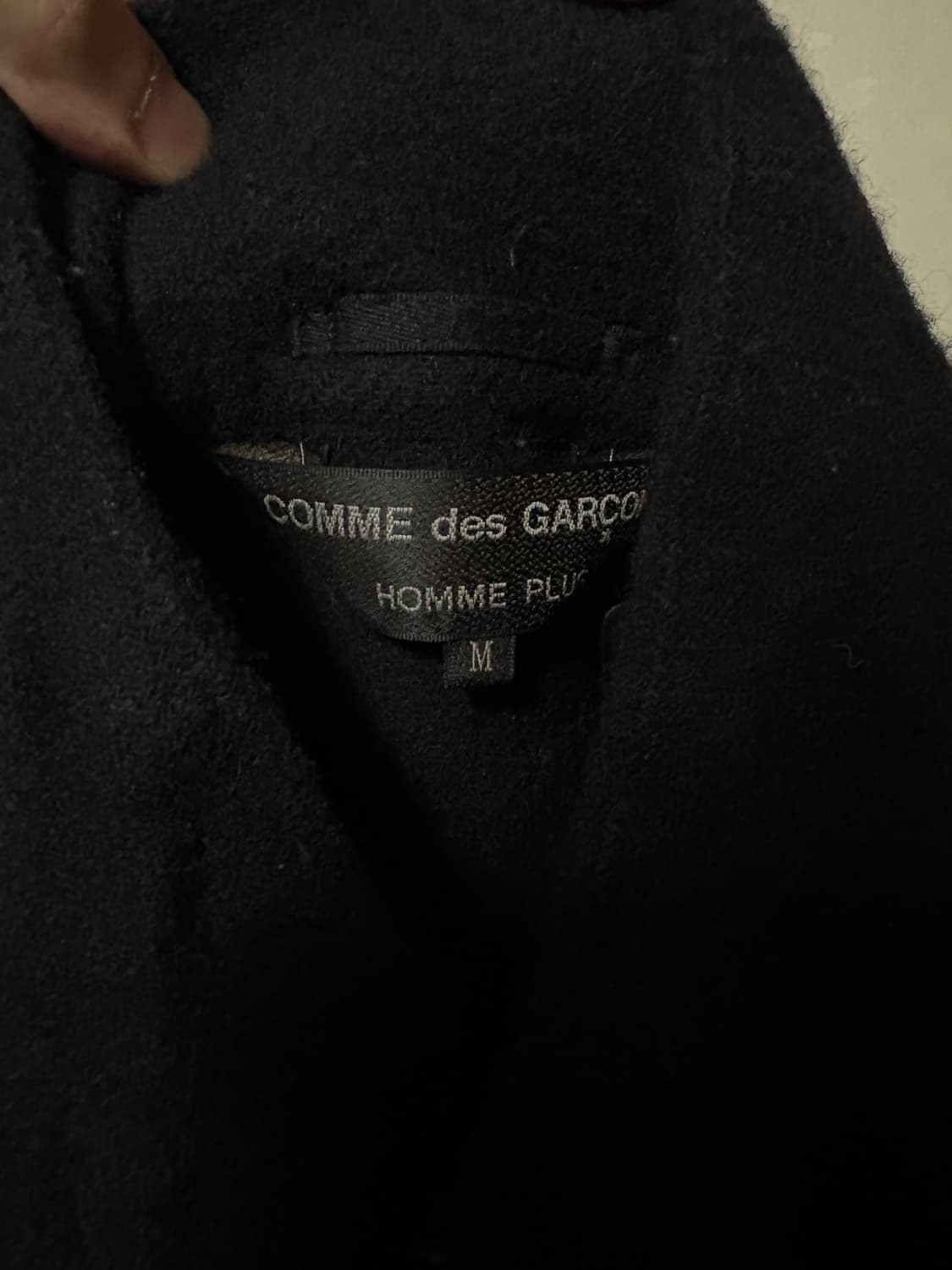 꼼데가르송 옴므 플러스 축융 울 리버시블 재킷 M size 상품이미지3