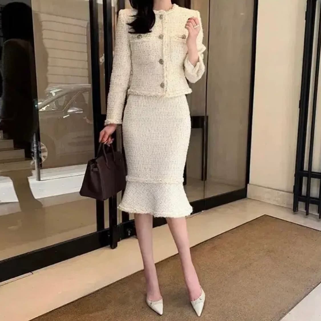 더로랑 트위드 자켓 S 새상품급 상품이미지6