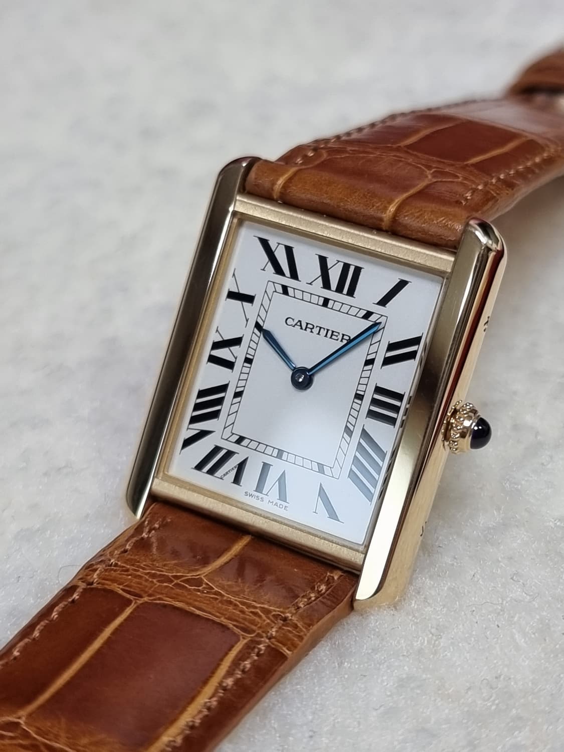 까르띠에 탱크솔로 18K 옐로우골드 L 남성용 시계 13년 상품이미지1