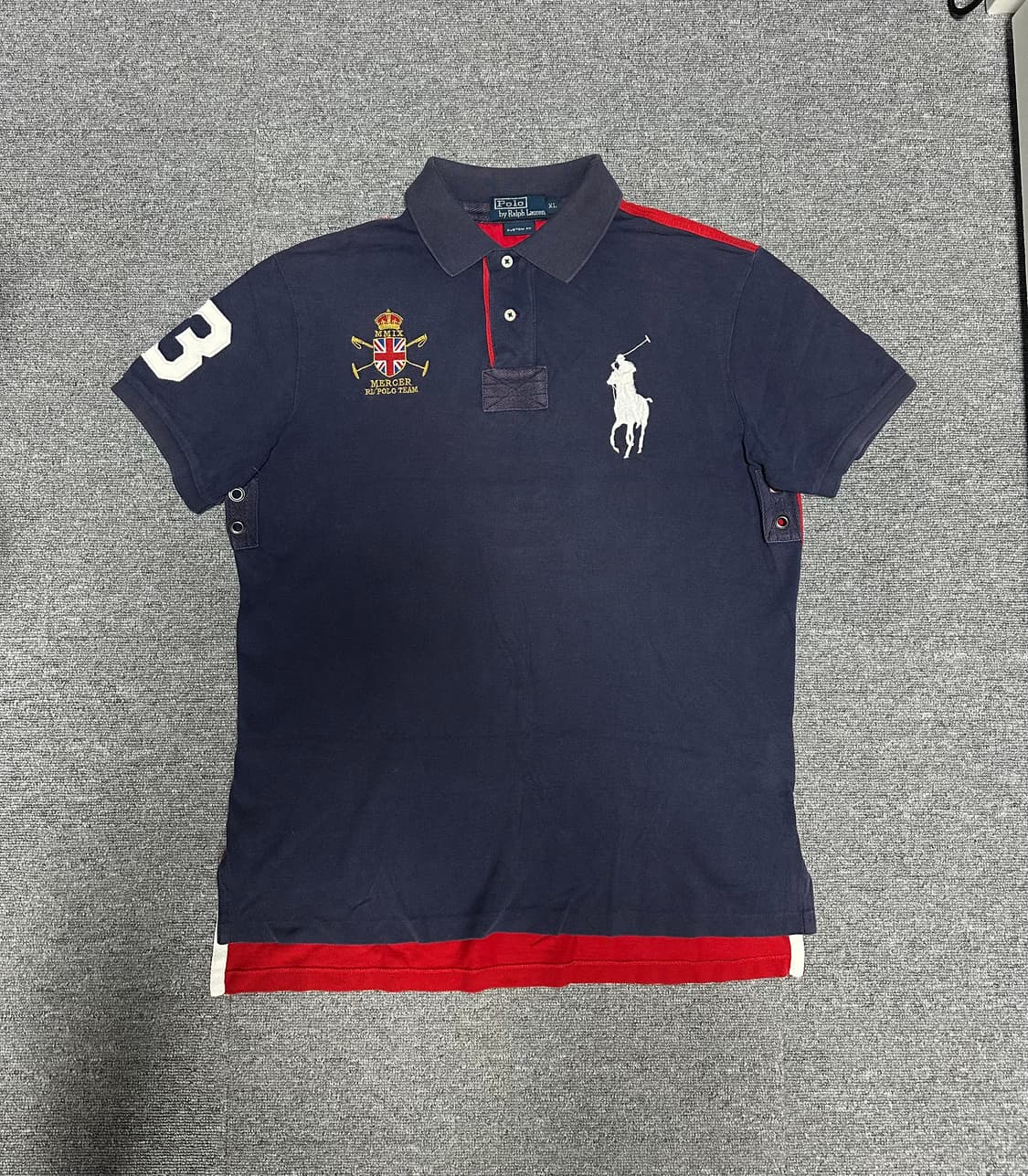 폴로 빅포니 카라티 네이비-레드 상품이미지1