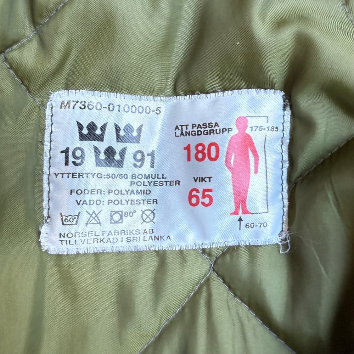 M90 스웨덴 오리지널 개파카 상품이미지3