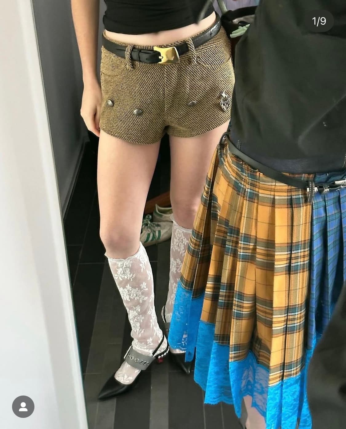 앤더슨벨 23년도 체크 미니스커트 36사이즈 상품이미지4