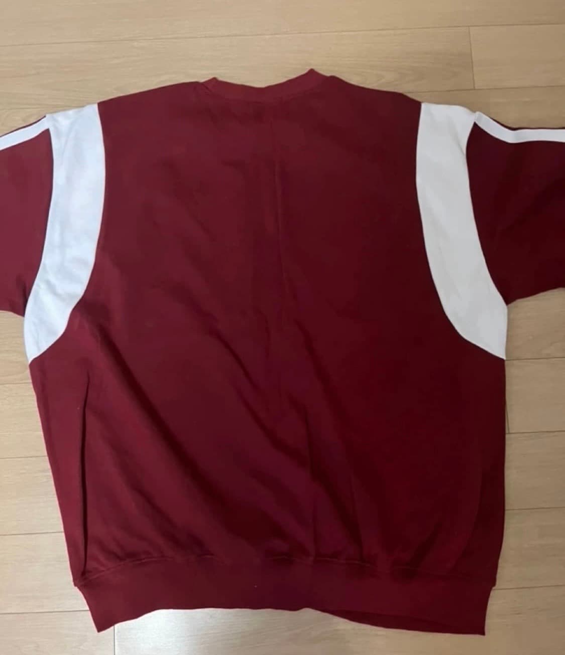 버건디 블록코어 맨투맨 M 상품이미지2