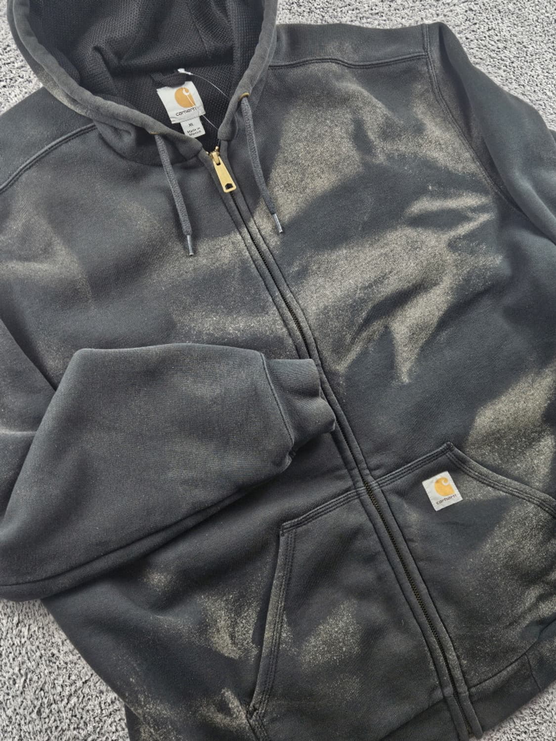 칼하트 다잉 워시드 커스텀 써멀 후드집업 ( XL ) / 10583 상품이미지6