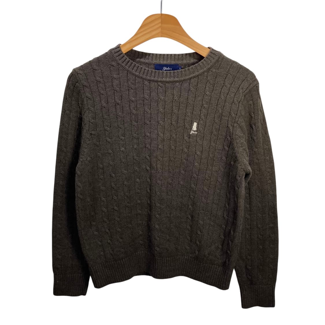 예일 케이블 브라운 니트 상품이미지2
