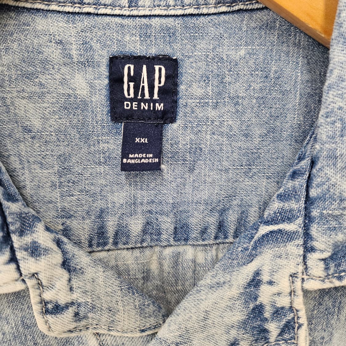 GAP 갭 워싱 포켓 반팔 데님 셔츠 상품이미지3