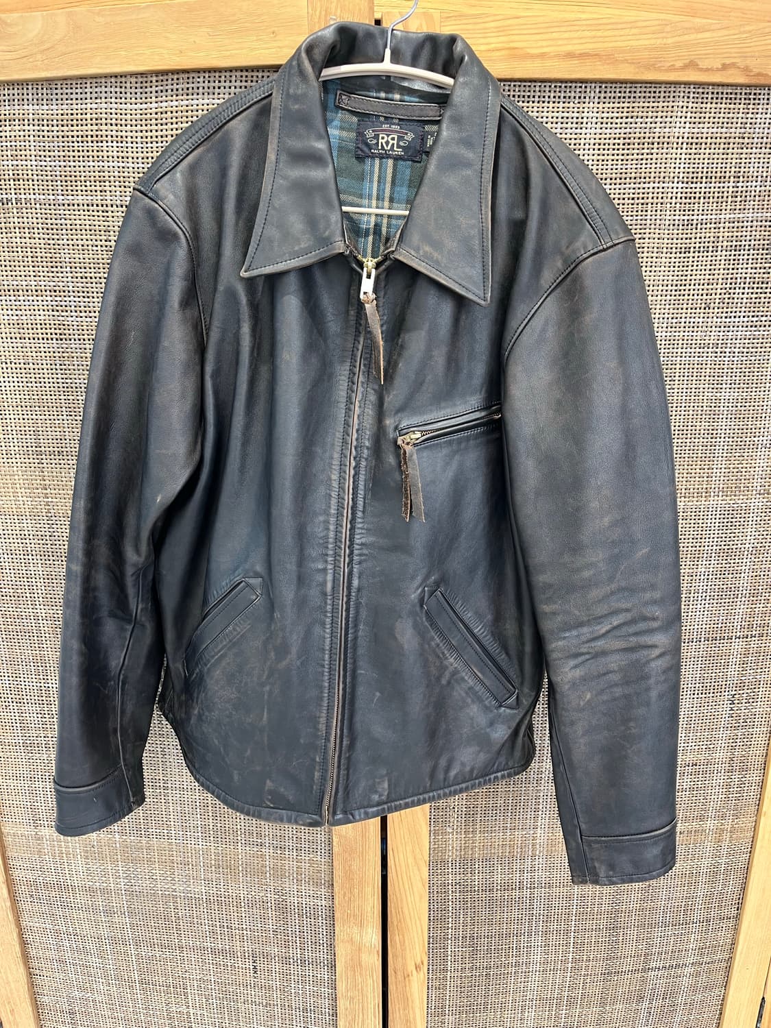 더블알엘 RRL 뉴스보이 레더 자켓 상품이미지1