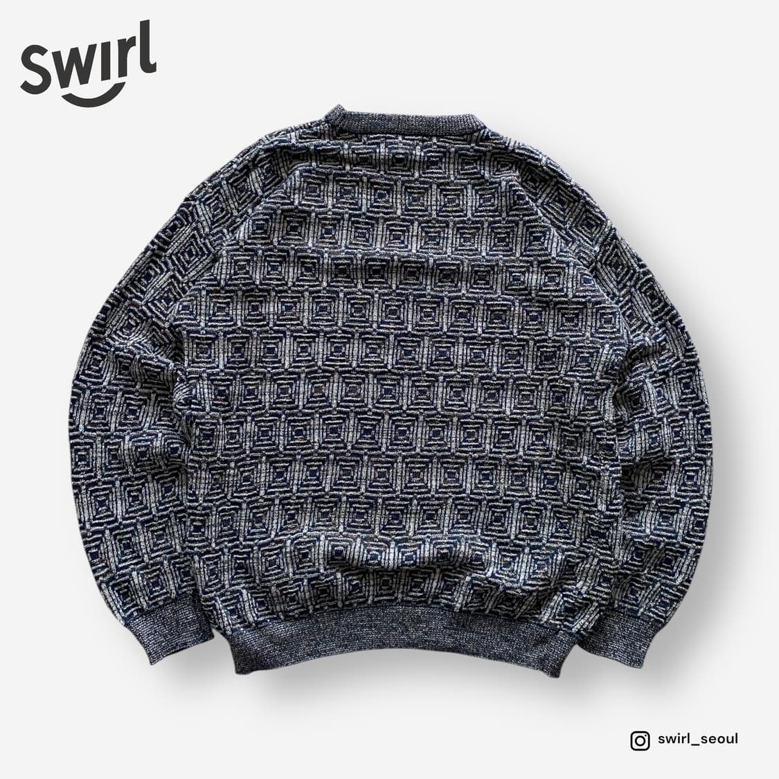 🌊 Geometric pattern knit 상품이미지2
