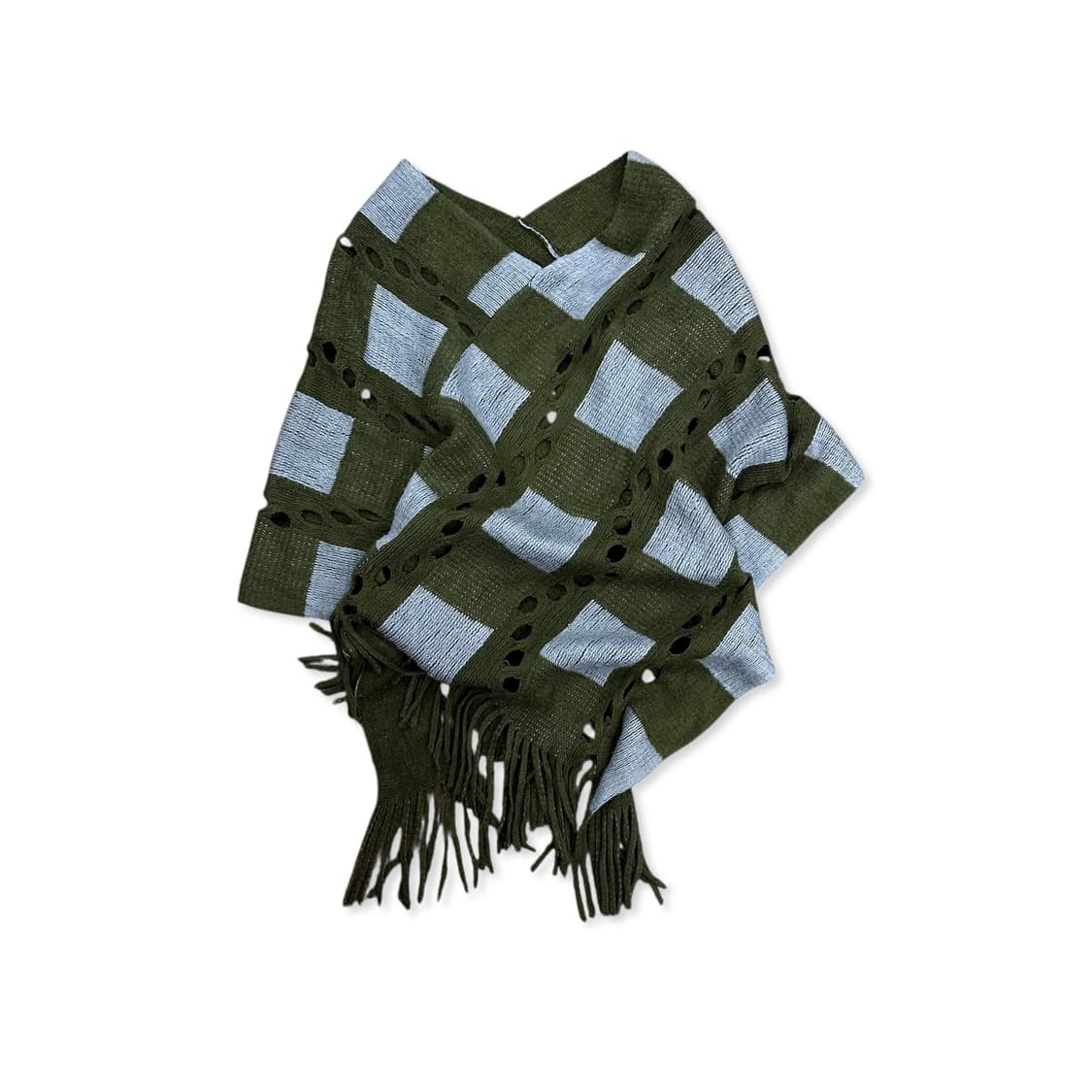 Vintage khaki wool cape top 상품이미지1