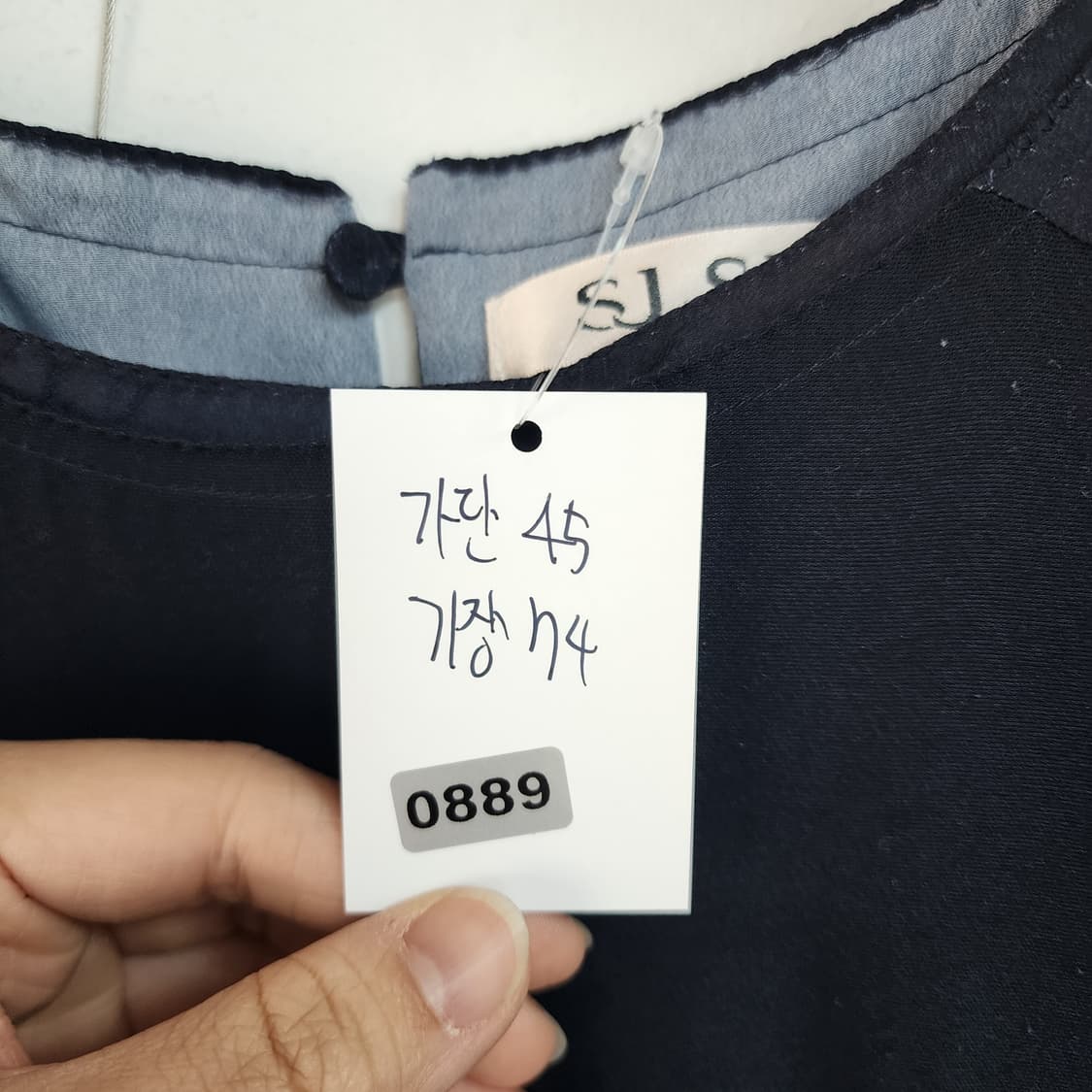 SJSJ 블랙 반팔 프린팅 원피스 상품이미지6