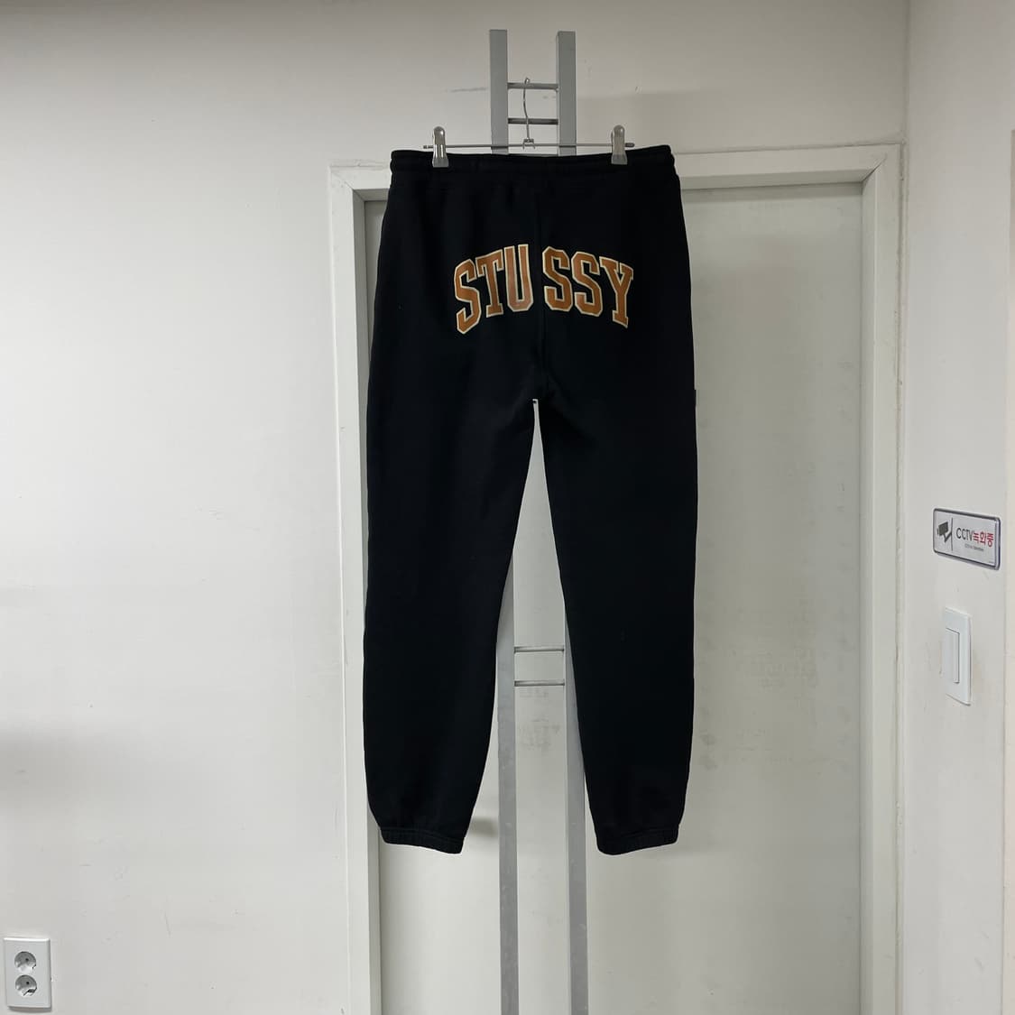 스투시 백로고 트레이닝 팬츠 블랙 S 상품이미지1