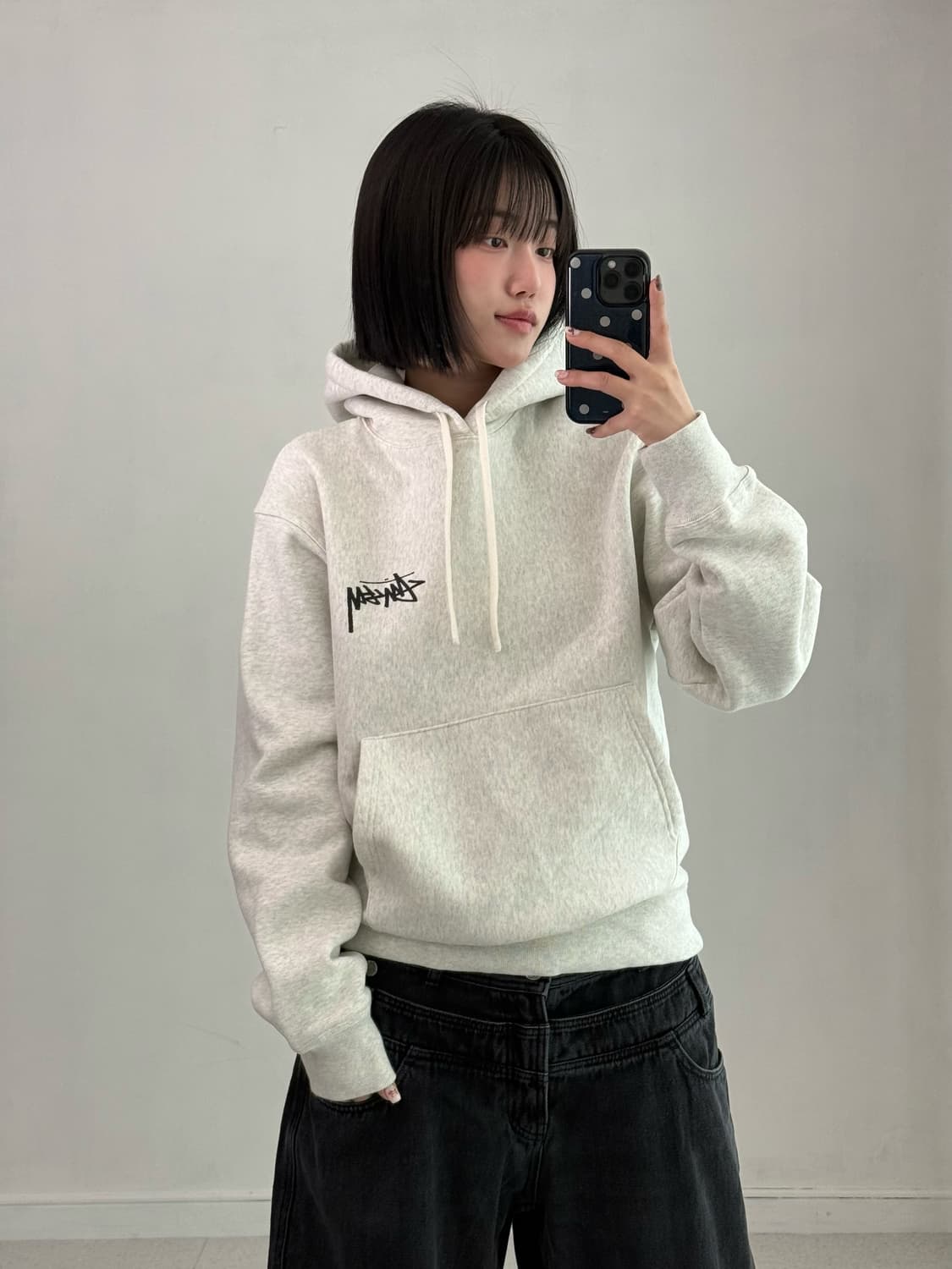 스투시 이스트 라이언 후드 애쉬 헤더 상품이미지4