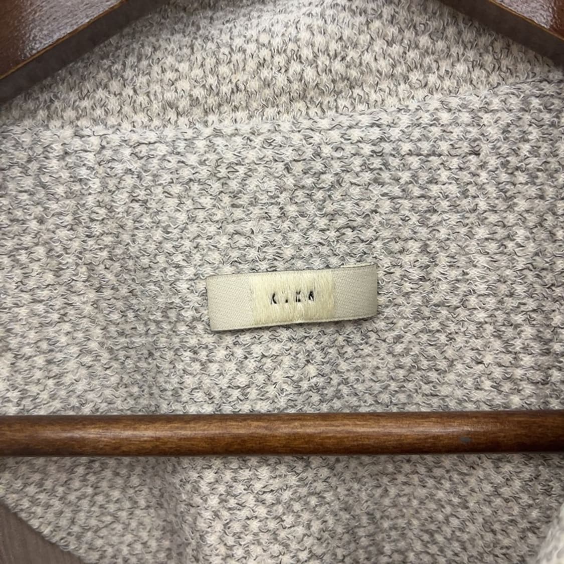 엑슬림 xlim ep6 유니트 트위드 니트 져지 집업 자켓 C07450 상품이미지5