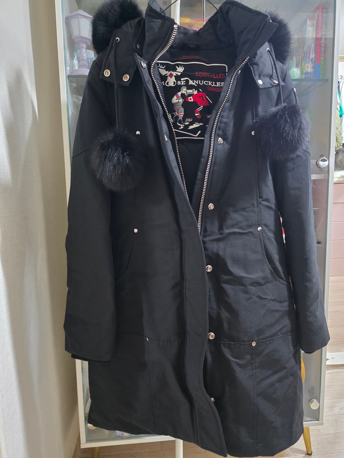 무스너클 스틸링 블랙퍼 패딩 상품이미지1
