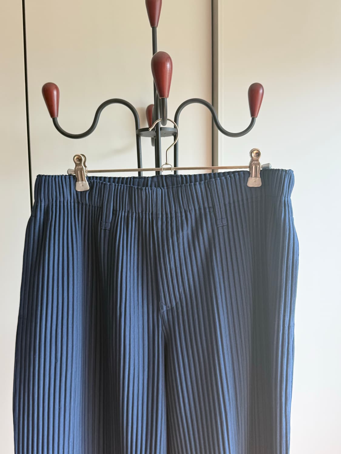 [3] Homme Plisse Straight Pants Blue 상품이미지2