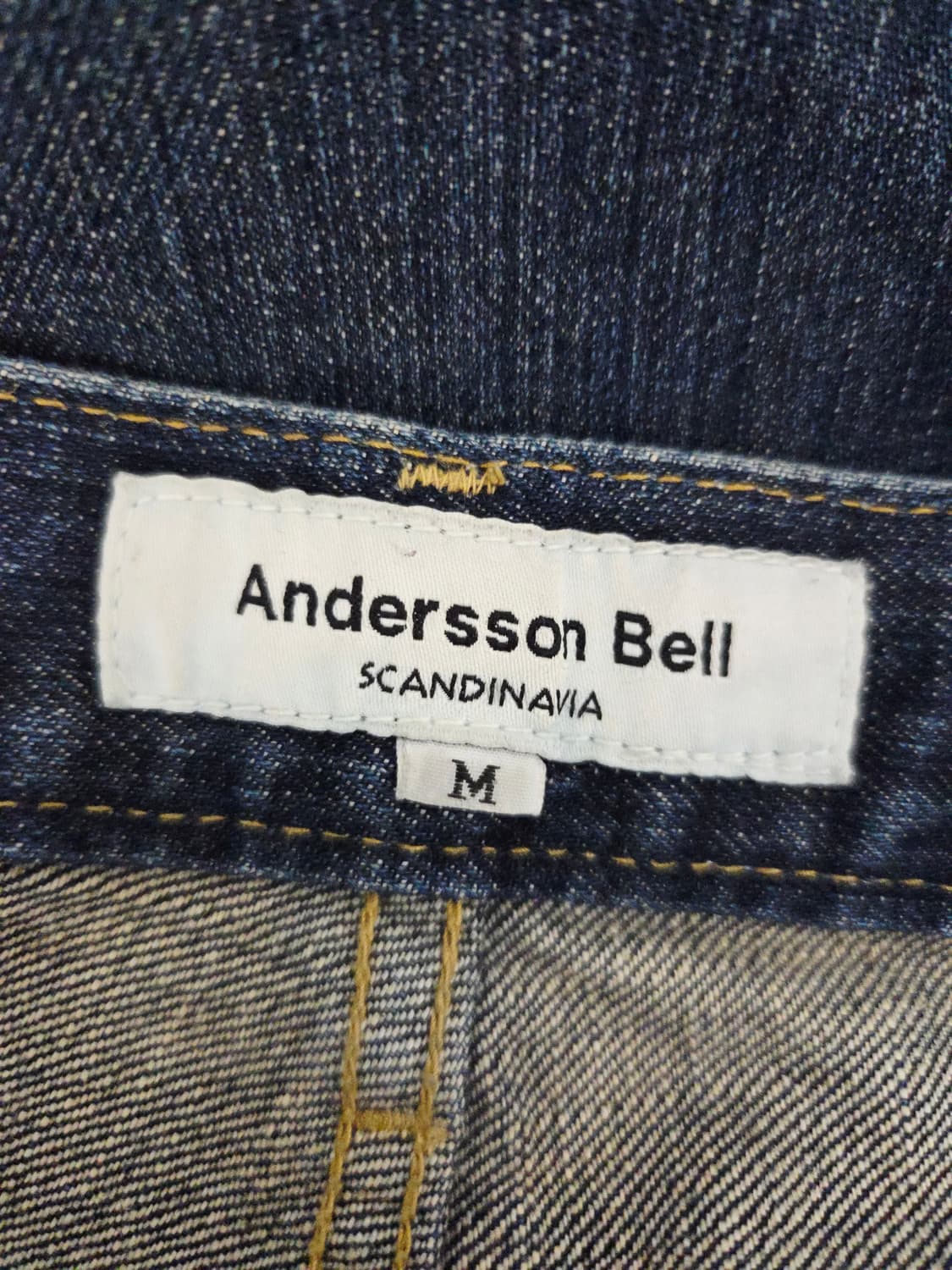 앤더슨벨(Andersson Bell) 밑단 롤업 데님 팬츠 청바지 상품이미지6