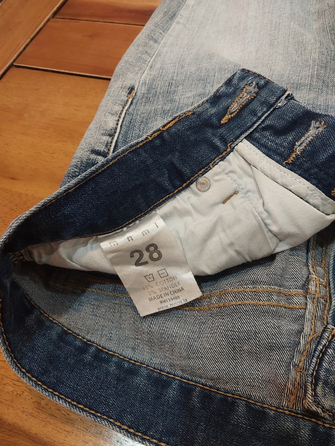 mnml 연청 데님 29 28 사이즈 두 벌 일괄 택포 3만4천원 상품이미지7