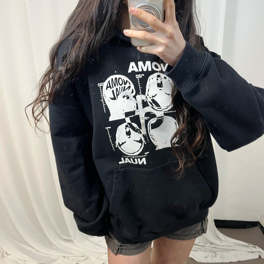 Nomanual Black Hoodie 상품이미지3