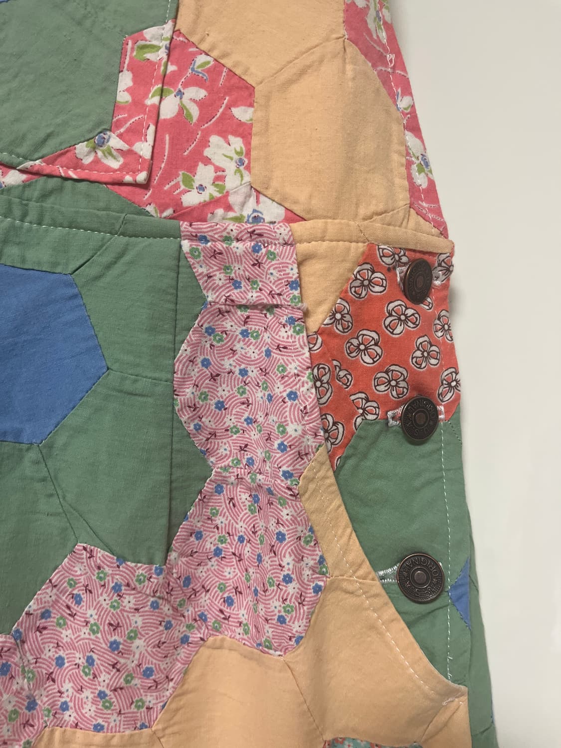 패치워크 멜빵 원피스 상품이미지5