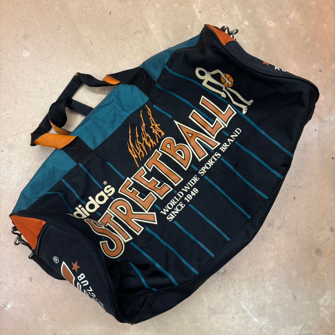 90s 아디다스 올드스쿨 빈티지 스트릿볼 베스킷볼 크로스백 OS 상품이미지1