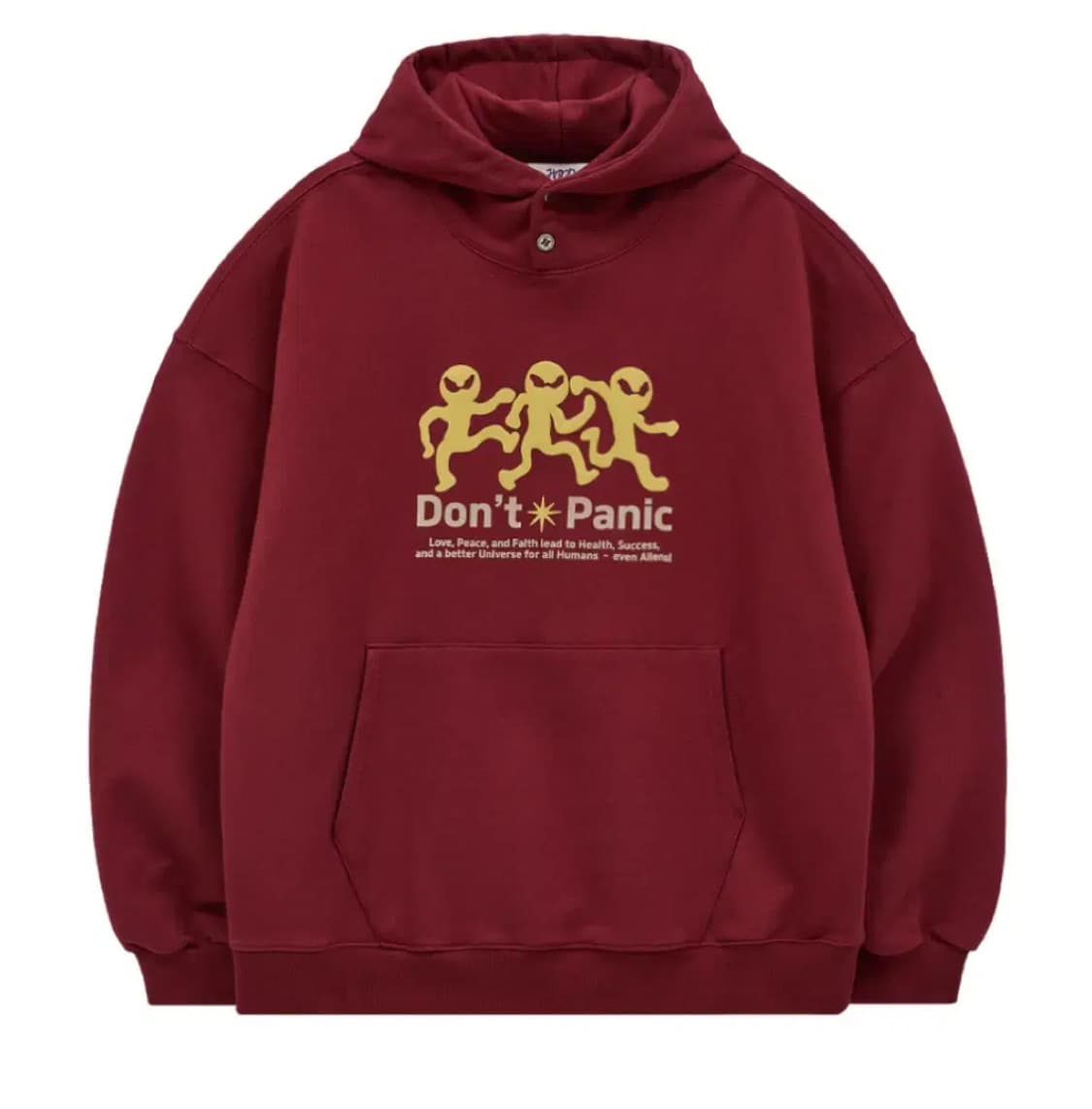 후드후드 hoodhood Three 에일리언 후드 버건디 상품이미지1