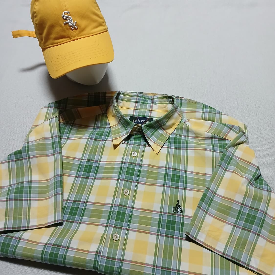 beanpole 빈폴 체크 셔츠 남방 반팔 상품이미지1