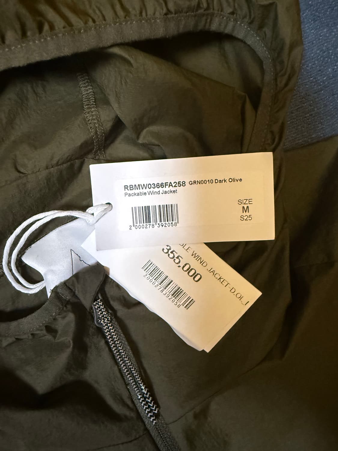 roa packable wind jacket [M] 상품이미지5