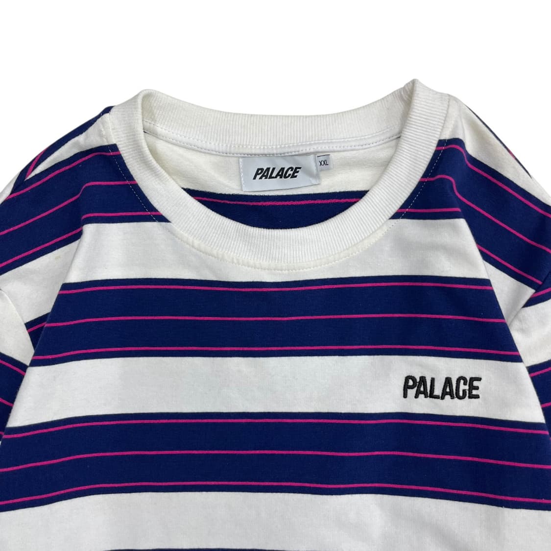 팔라스 퍼플배색 단가라 화이트 롱슬리브 XXL 상품이미지4