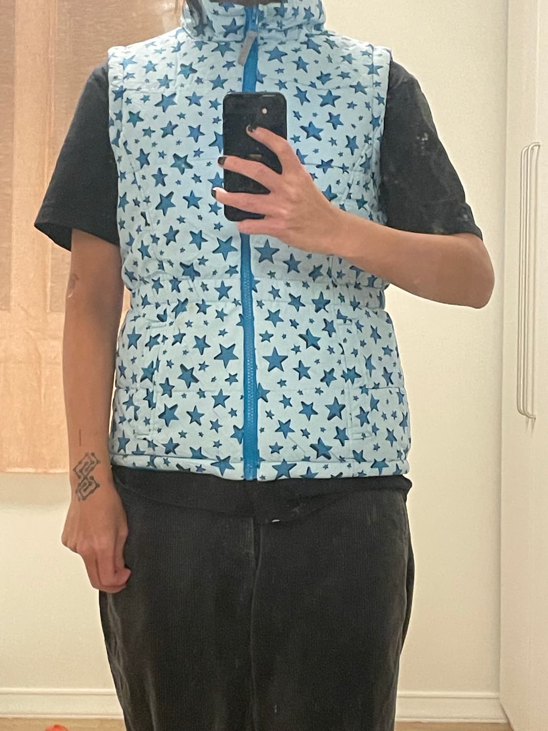 빈티지 스타 양면 패딩 베스트 상품이미지5