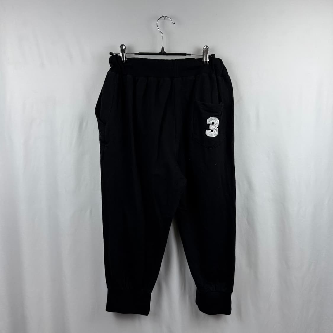 (L) 폴로 랄프로렌 빅 포니 플리스 크롭 조거 팬츠 블랙 상품이미지6