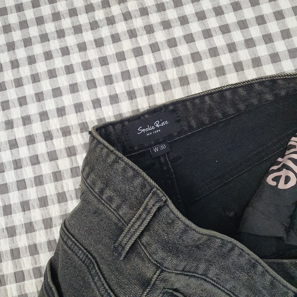 Smoke Rise 스모크라이즈 와이드 데님 청바지 남자30 상품이미지2