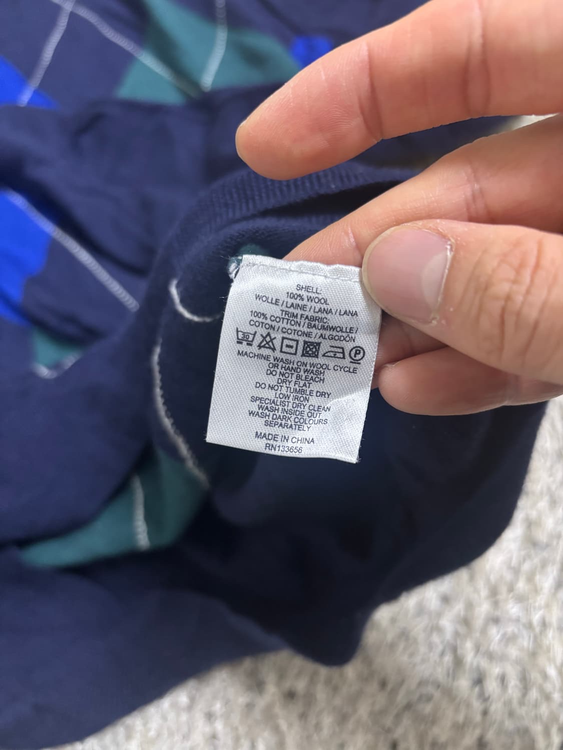 일본판 AQUASCUTUM GOLF 반집업 니트 사이즈 105-110 상품이미지5