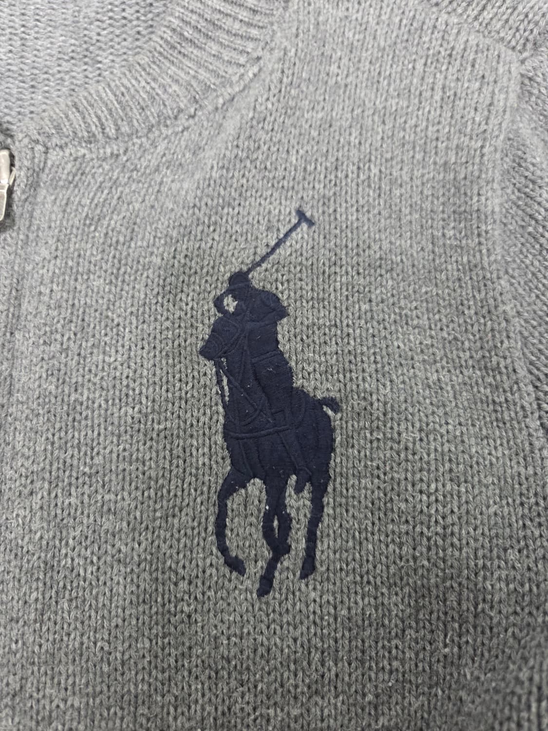 폴로 랄프로렌 빅포니 코튼 집업 니트 상품이미지2