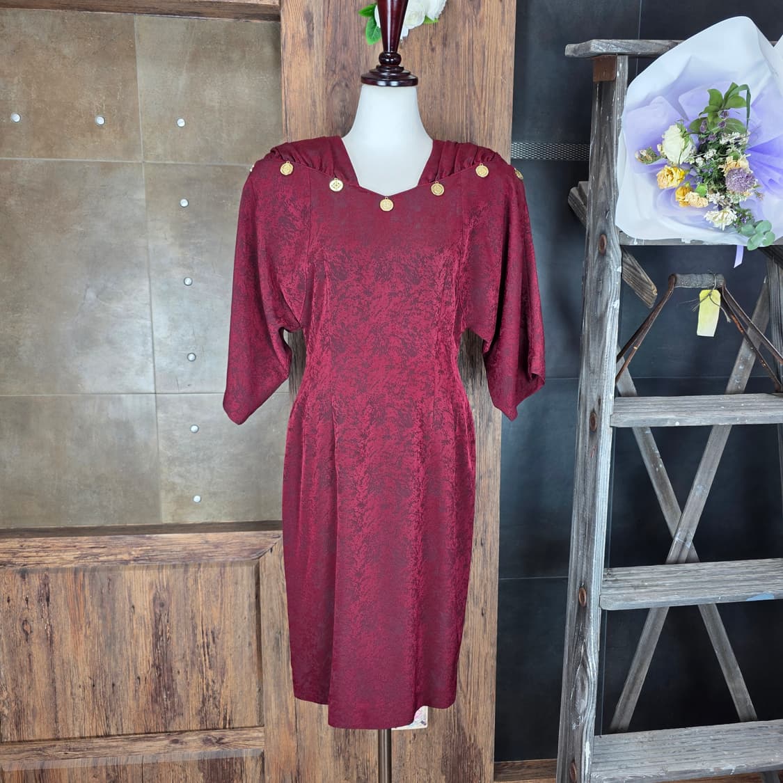 레트로 코인 포인트 원피스 상품이미지1